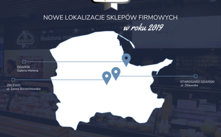 Nowe lokalizacje sklepów firmowych w 2019 roku